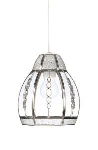 Endon 1214-CLEAR Non Electric Pendant Light In Chrome