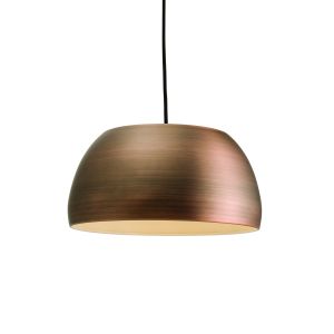 Connery 1 Light E27 Matt Bronze Adjustable Single Pendant