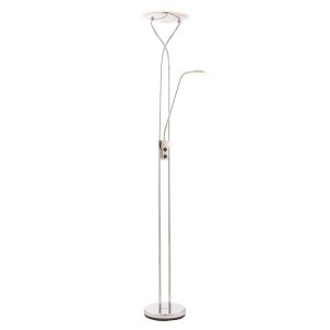 Alassio 2 Light 18W & 6W 3000K 1150lm Integrated LED Polished Chrome Mother & Child Floor Lamp