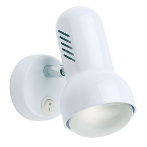 Endon 771-WH White Single Spot Bracket Switched 1 Light