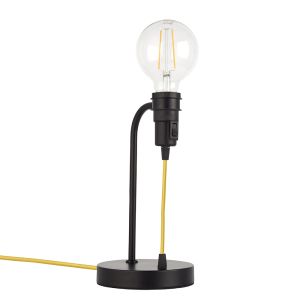 Studio 1 Light E27 Matt Black Painted Switched Table Lamp