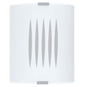 1 Light White Flush Wall Light