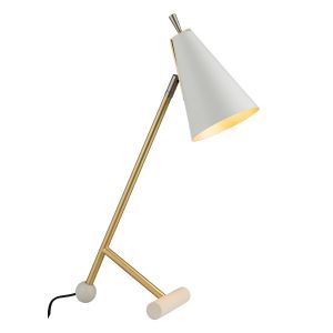 Marmo 1 Light E14 Desk Lamp Adjustable Matt White