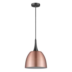 Adagio 1 Light E27 Copper Adjustable Single Pendant