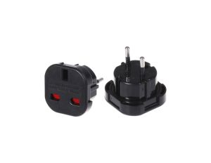 Additions 3A UK-EU Black Plug Converter