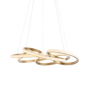 Livello 1 Light 51W Integrated LED 3000lm Sating Gold Adjustable Multi Pendant