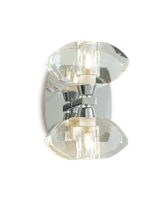 Alfa Wall Lamp Switched 2 Light G9, Polished Chrome