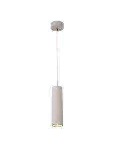 Alina 9cm Cylinder Pendant, 1 x GU10, White Paintable Gypsum