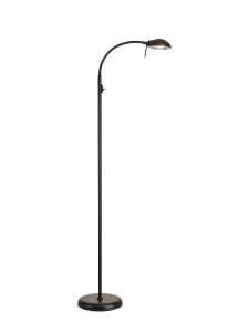 Bamberg Floor Lamp 1 Light G9 Satin Black