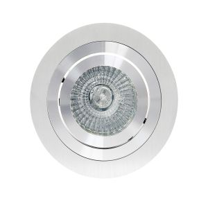 Basico GU10 Swivel Downlight 9.2cm Round 1 x GU10 Max 50W Aluminium, Cut Out: 80mm, Lampholder Included