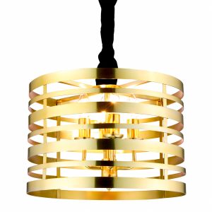 Crono 4 Light E14 Brass Adjustable Pendant