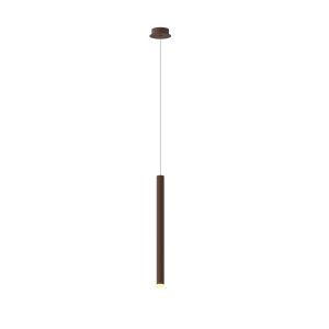 Cala 10cm 1 Light Pendant, 6W LED, 3000K, 420lm, Rust Brown, 3yrs Warranty