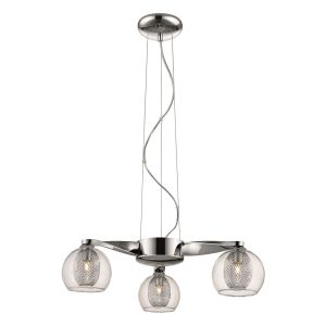 Doralice 3 Light G9 Polished Chrome Adjustable Pendant