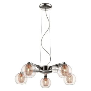 Doralice 5 Light G9 Copper Pendant Adjustabe