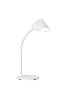 Capuccina Small 1 Light Table Lamp, 8.5W LED, 3000K, 610lm, White, 3yrs Warranty