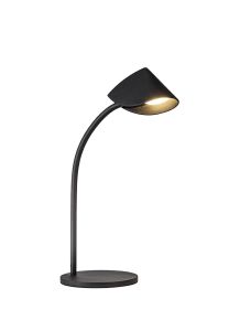 Capuccina Small 1 Light Table Lamp, 8.5W LED, 3000K, 610lm, Black, 3yrs Warranty