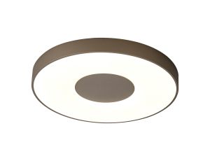 Coin 65cm Round Ceiling 100W LED With Remote Control 2700K-5000K, 6000lm, Sand Brown, 3yrs Warranty