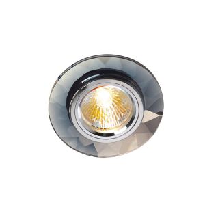 Crystal Downlight Chamfered Round Rim Only Clear, IL30800 REQUIRED TO COMPLETE THE ITEM, Cut Out: 62mm