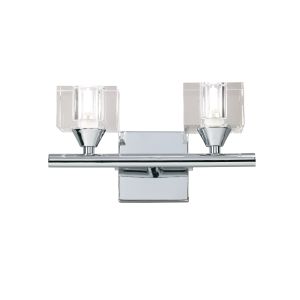 (0004 030) Cuadrax Wall Lamp Switched 2 Light G9, Polished Chrome