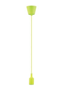 Dreifa 1.5m Suspension Kit 1 Light Green,9cm Plastic Base and Silicon Lampholder Cover, E27 Max 20W, c/w Ceiling Bracket (Maximum Load 1.5kg)