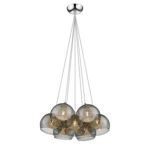 Zeno 7 Light G9 Adjustable Smoked Grey Pendant