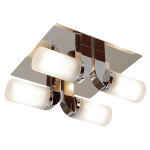 Endon EL-20043 IP44 Chrome G9 Ceiling 4 Light