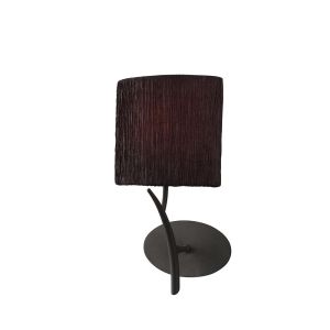 Eve Wall Lamp 1 Light E27, Anthracite With Black Oval Shade