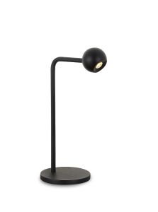 Eyes 38.5cm Table Lamp, 6W LED, 3000K, 390lm, Sand Black, 3yrs Warranty