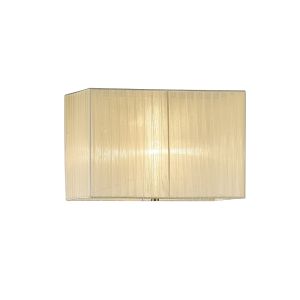 Florence Rectangle Organza Shade, 400x210x260mm Cream, For Floor Lamp
