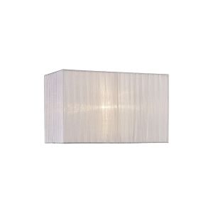 Florence Rectangle Organza Shade, 380x190x230mm, White, For Table Lamp