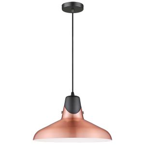 Ontario 1 Light E27 Pendant Adjustable Copper