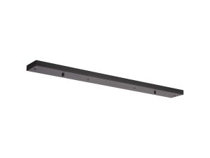 Hayes 4 Hole 900 x 100mm Linear Ceiling Plate Satin Black