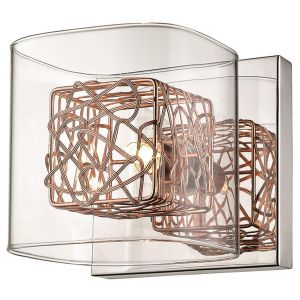 Zante Single G9 1 Light Wall Light Copper