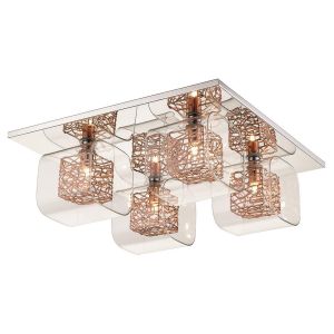 Zante 4 Light Copper G9 Flush