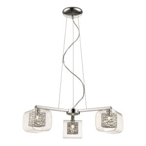 Zante 3 Light G9 Adjustable Pendant Polished Chrome