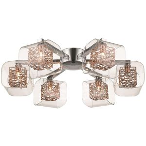 Zante 6 Light Flush G9 Copper