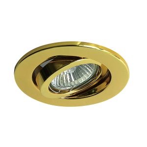 Hudson 10.4cm GU10 Adjustable Downlight Gold (Lamp Not Included), Cut Out: 84mm