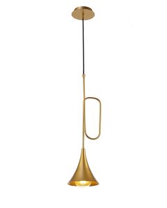 Jazz Pendant, 1 x E27 (Max 20W), Gold Painting, 1 Year Warranty