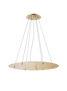 Lowan 74cm, 3m French Gold/Painted Gold, Suspension Plate c/w Power Cable For Lowering Flush Fittings , Max Load 40kg (ONLY TESTED FOR OUR PRODUCTS)