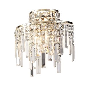 Maddison Wall Lamp 2 Light G9 Rose Gold/Crystal