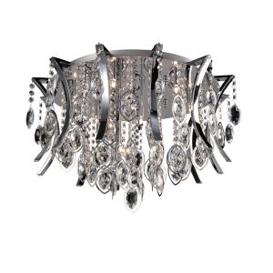 Mios 60cm Ceiling 12 Light G4 Polished Chrome/Crystal, NOT LED/CFL Compatible
