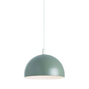 Endon NE-NEWSOME-TA Newsome Single Pendant Matt Taupe/Matt Cream Finish