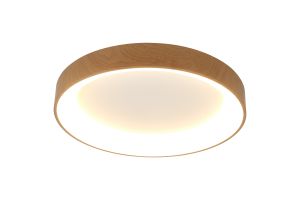 Niseko II Ring Ceiling 50cm 40W LED, 2700K-5000K Tuneable, 2950lm, Remote Control & APP, Wood, 3yrs Warranty