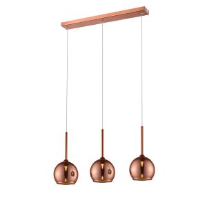 Winny 3 Light G9 Dimmable, Adjustable Copper Bar-Pendant