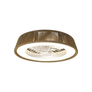 Polinesia Nautica 64.5cm 70W LED Dimmable Ceiling Light With Built-In 35W DC Reversible Fan, Beige Oscu, 4200lm, 5yrs Warranty