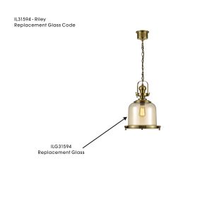 Riley Cognac Replacement Glass For IL31594