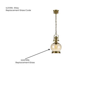 Riley Cognac Replacement Glass For IL31596