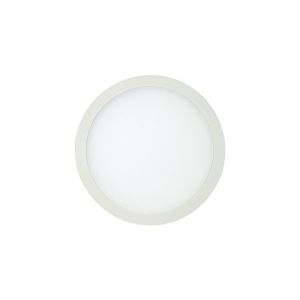 Saona 14.5cm Round LED Recessed Ultra Slim Downlight, 12W, 4000K, 1080lm, Matt White/Frosted Acrylic, Driver Included, 3yrs Warranty