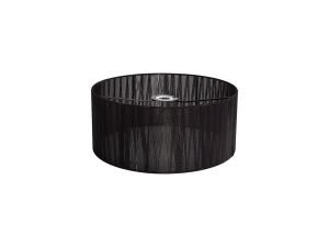 Serena Round Cylinder, 350 x 150mm Organza Shade, Black