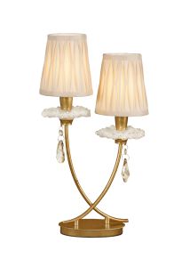 Sophie Table Light, 2 x E14 (Max 20W), Gold Painting, Ccrain Shades